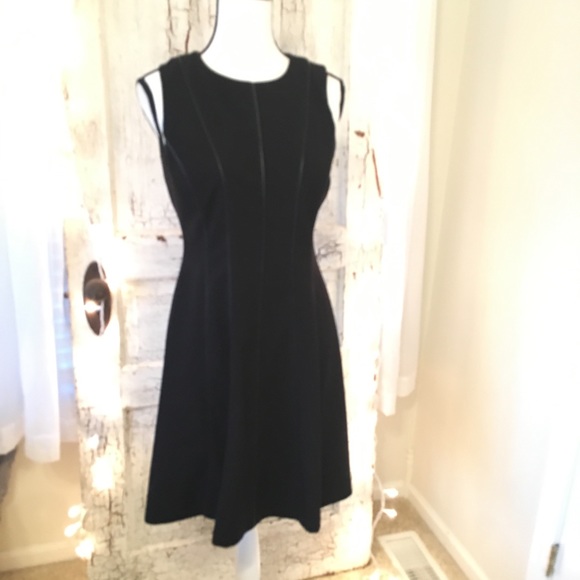 Calvin Klein Dresses & Skirts - 🍋calvin klein |leather detail business dress